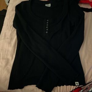 Abercrombie Kids Midnight Black Long Sleeve Tee